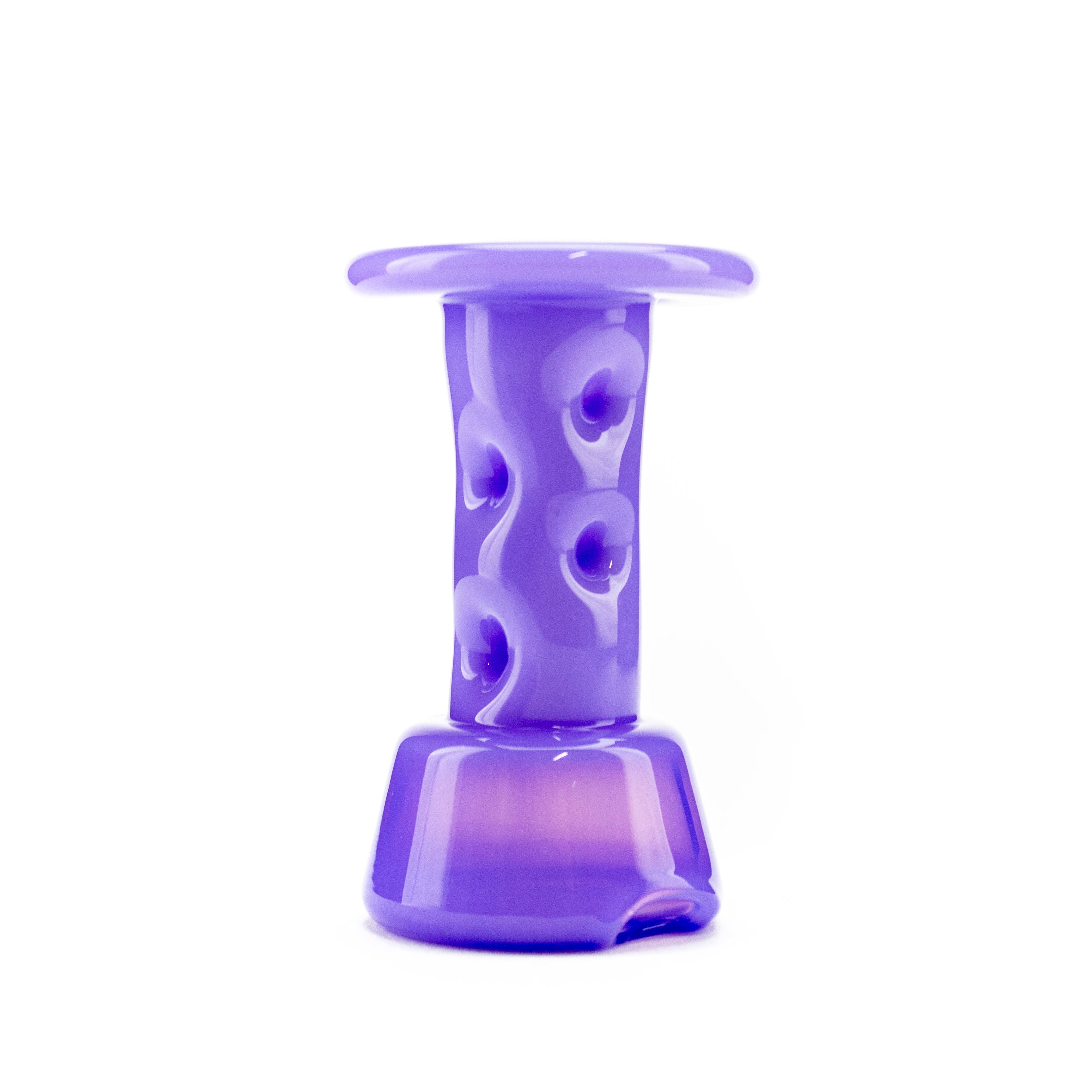 Durin Glass Milky Purple Cooling Tower Dry Top Attachment #DUR25 - Planet Caravan